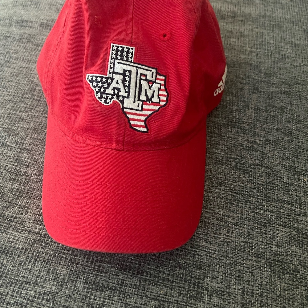 Adidas Red Cap with Texas A&M Logo
